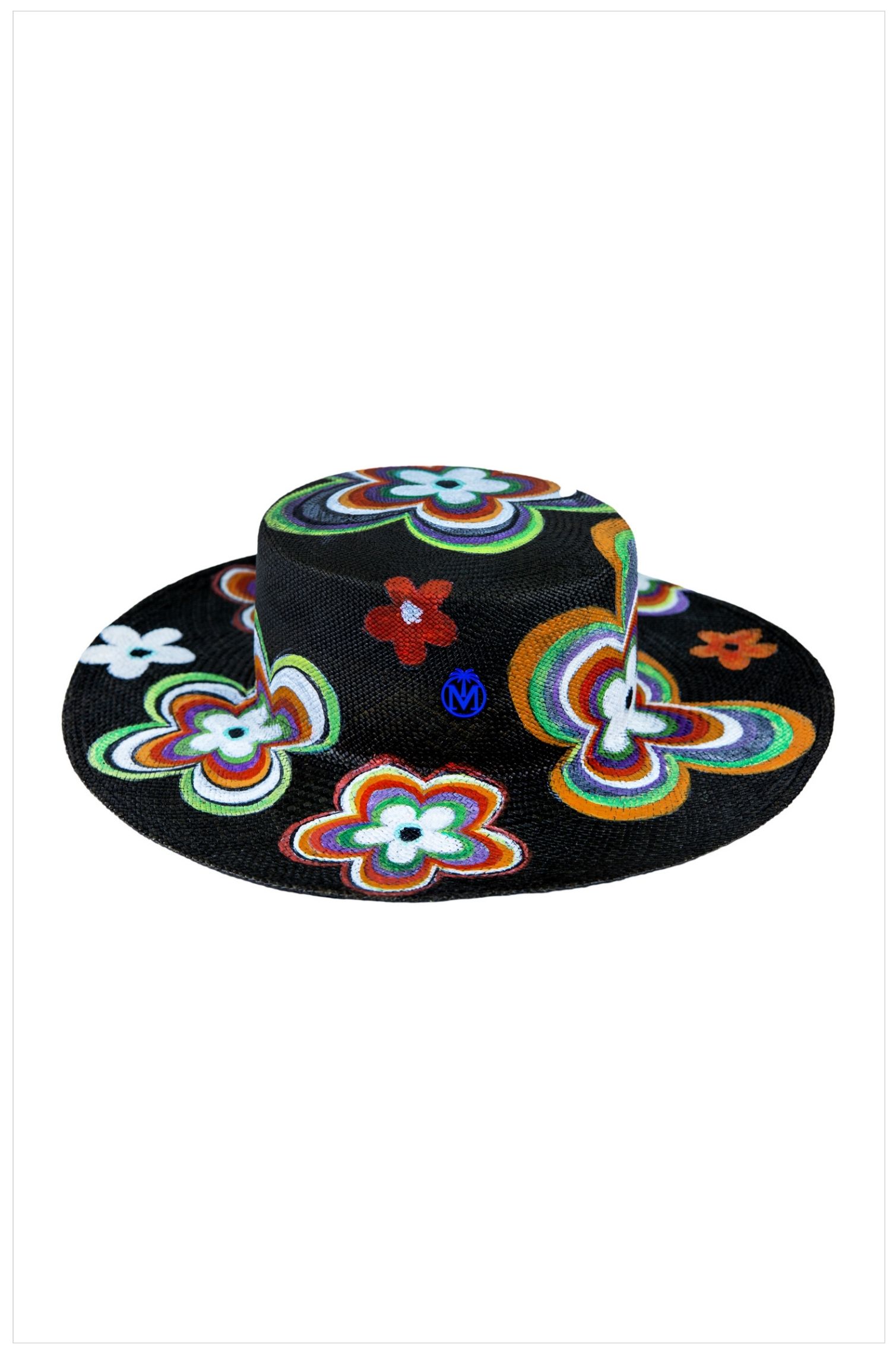 60's SPRING FLOWER PANAMA HAT