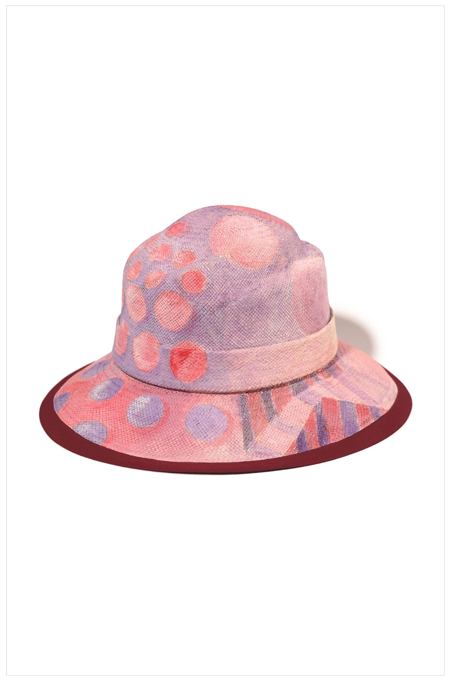 SPOT IN PURPLE 60’s PANAMA HAT