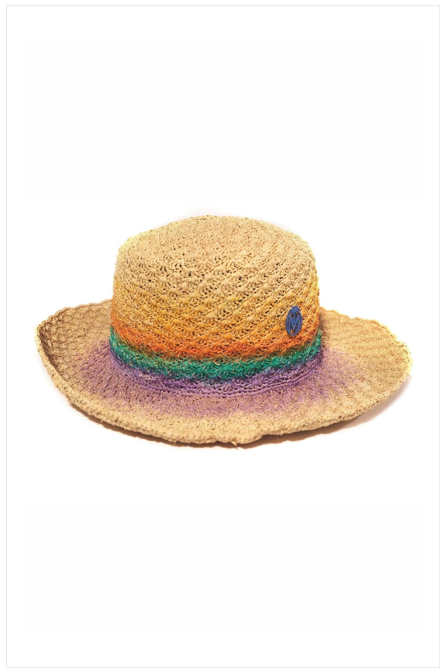 TIE DYE STRIPES PANAMA CROCHET HAT