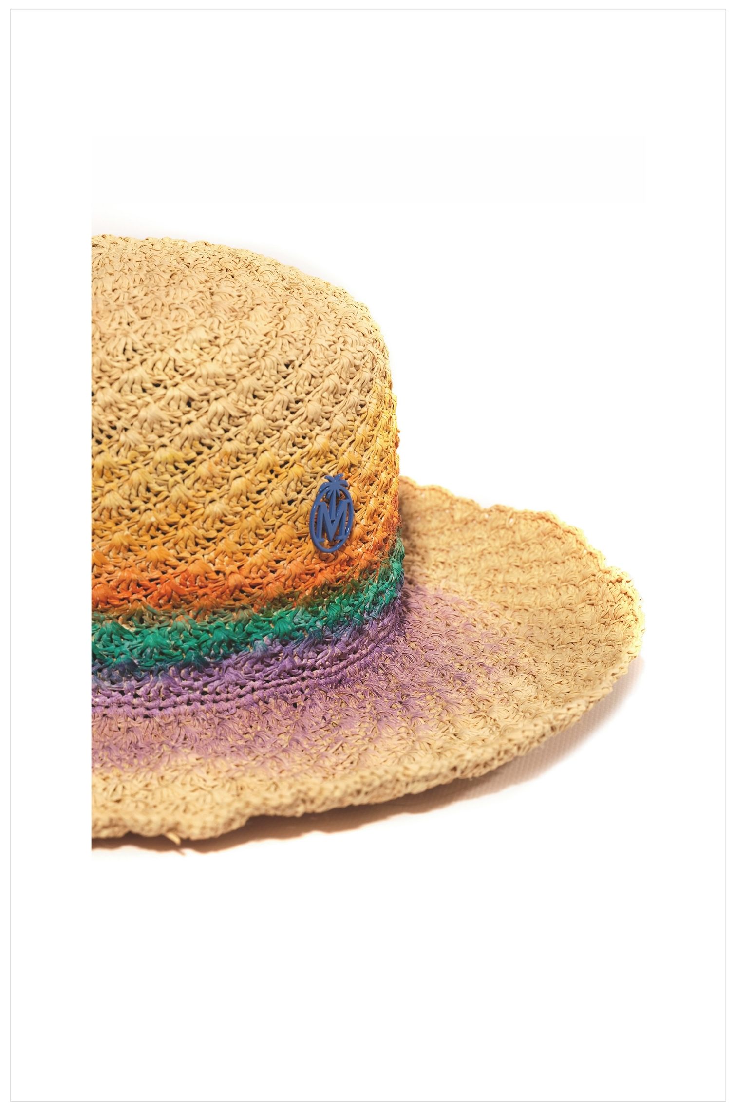 TIE DYE STRIPES PANAMA CROCHET HAT