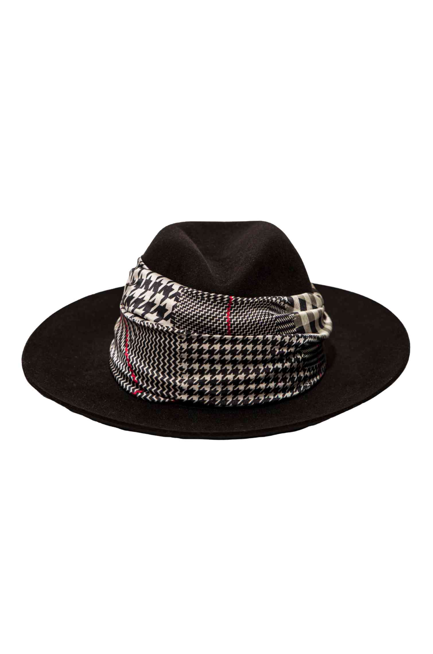 MULTI CHECKS SILK HAT