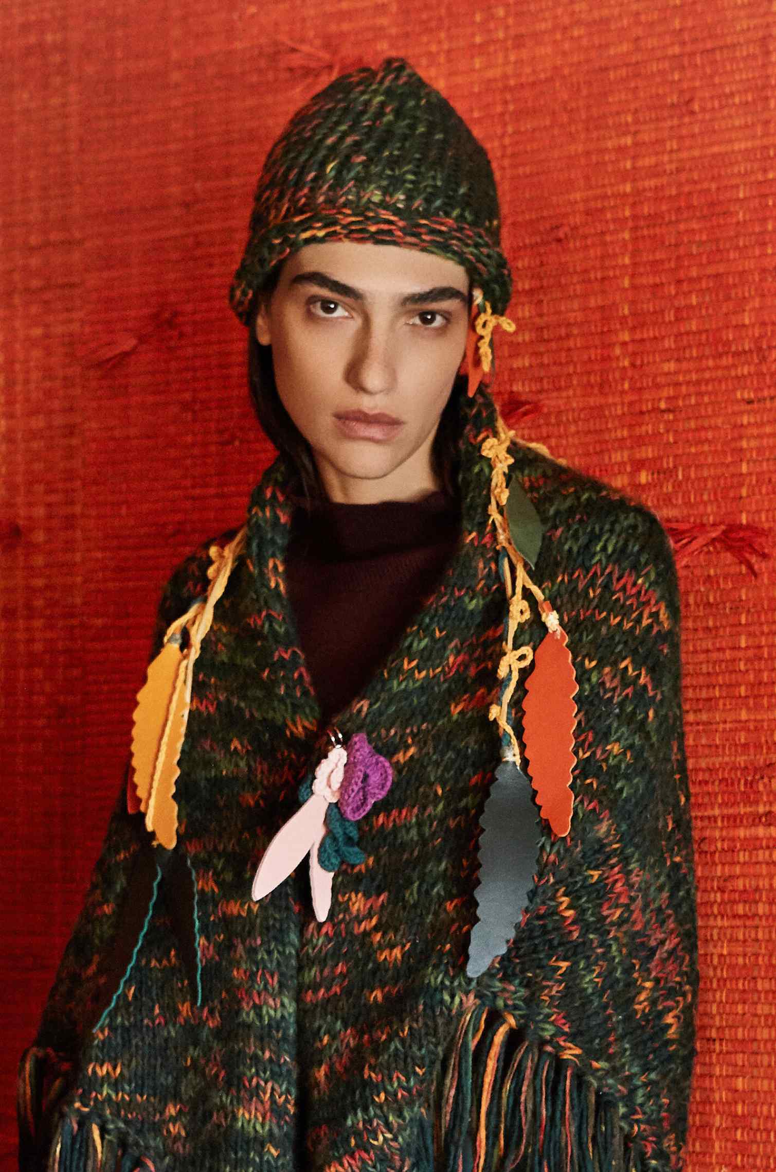 Handknitted Deep Forest Beanie