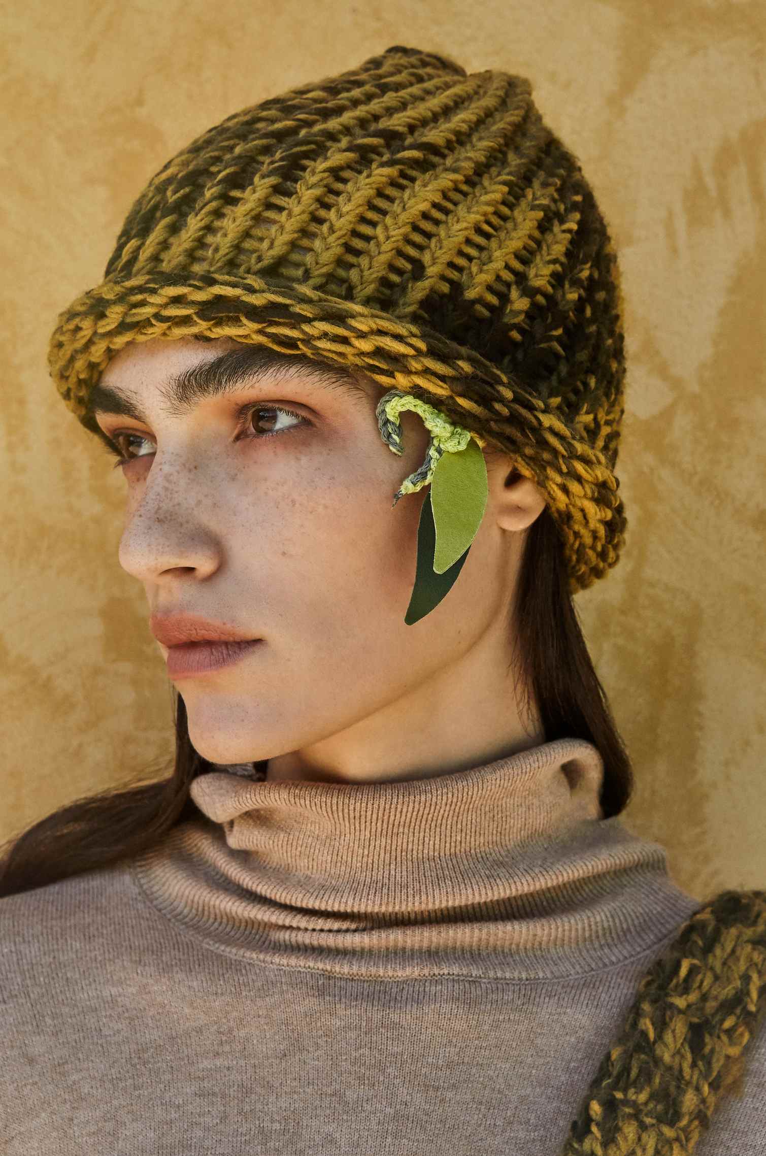 Handknitted Smoke Gray Beanie