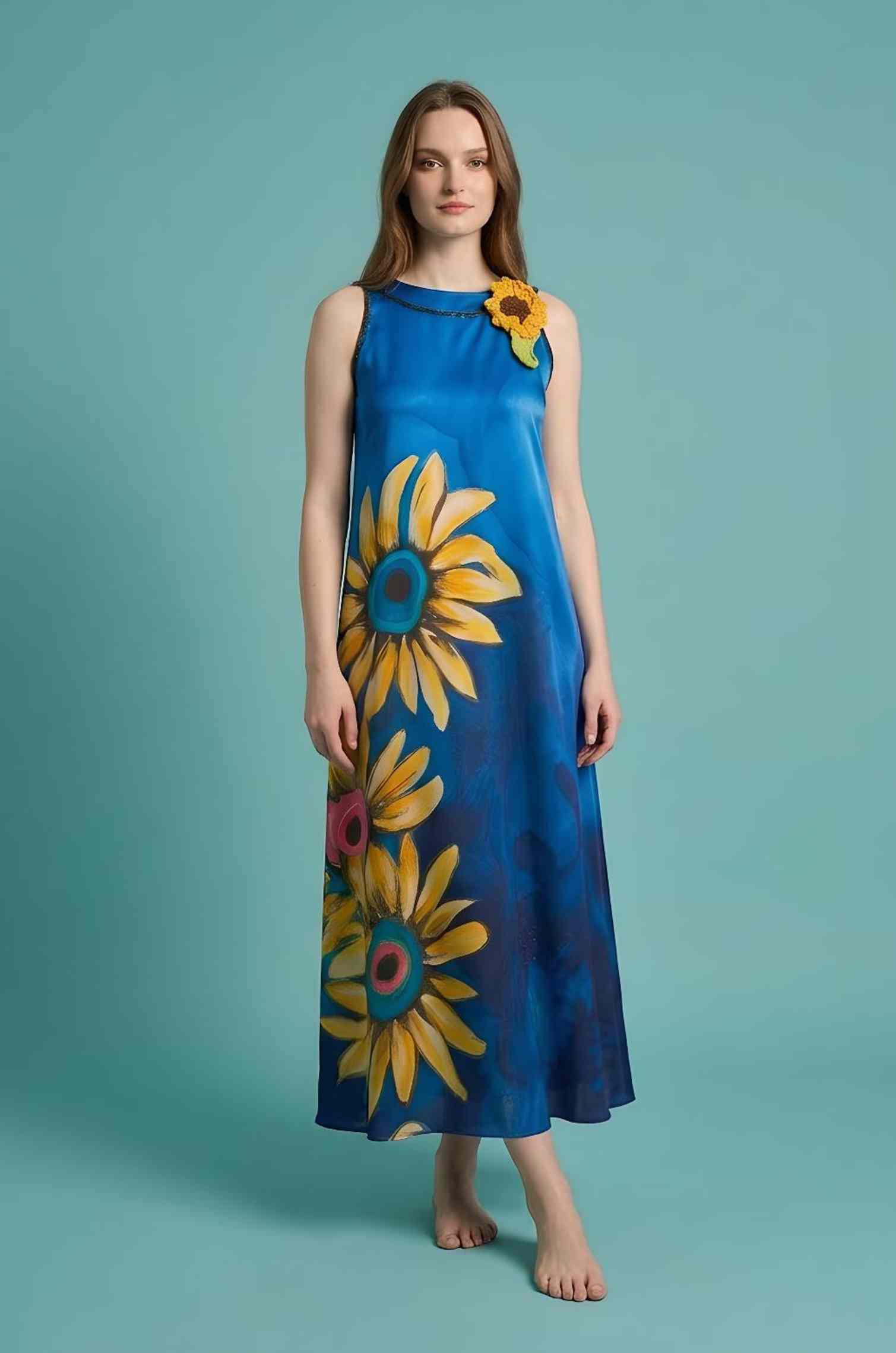 Golden Sunflower Dress