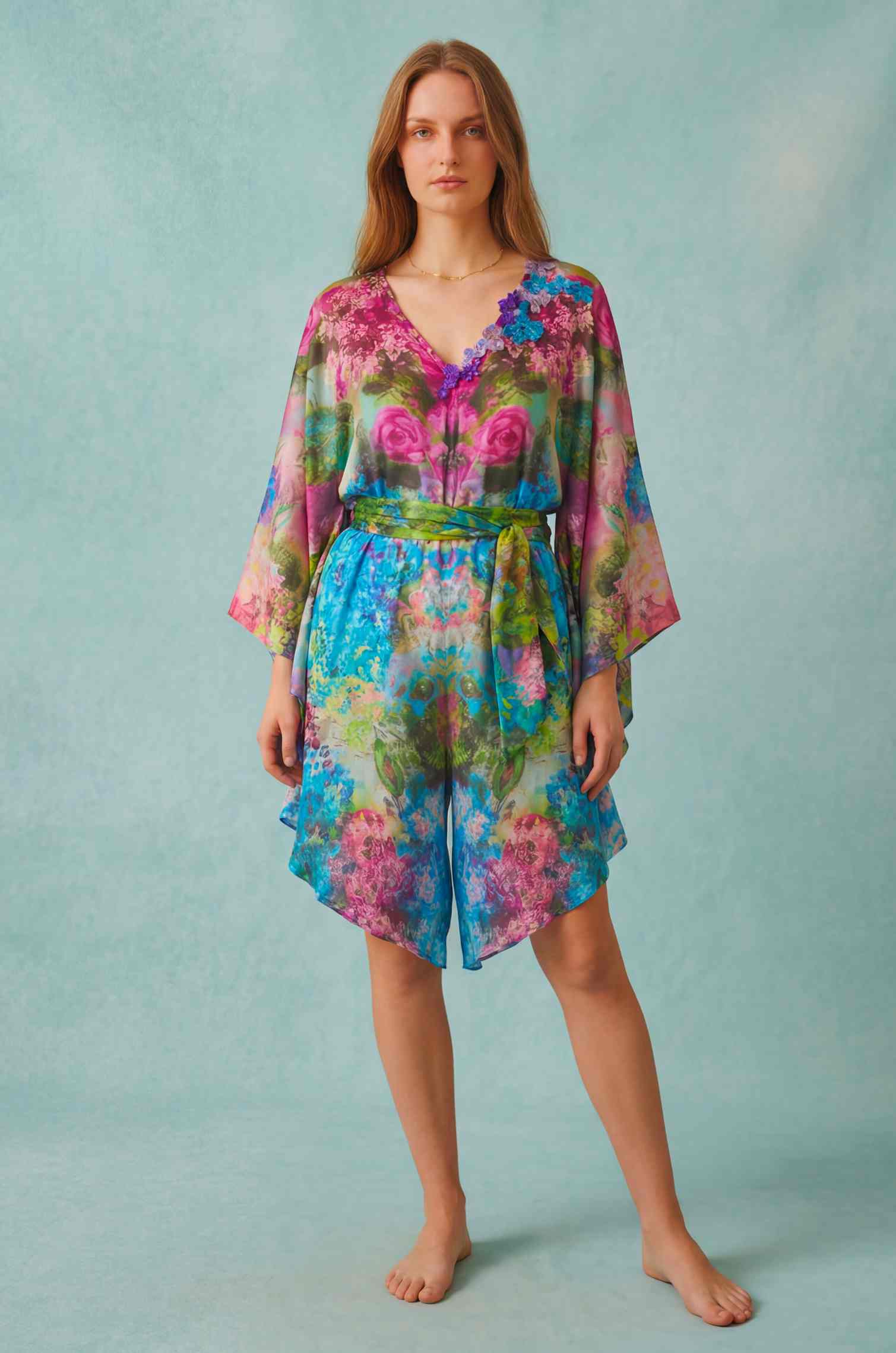 Azure Garden Playsuit