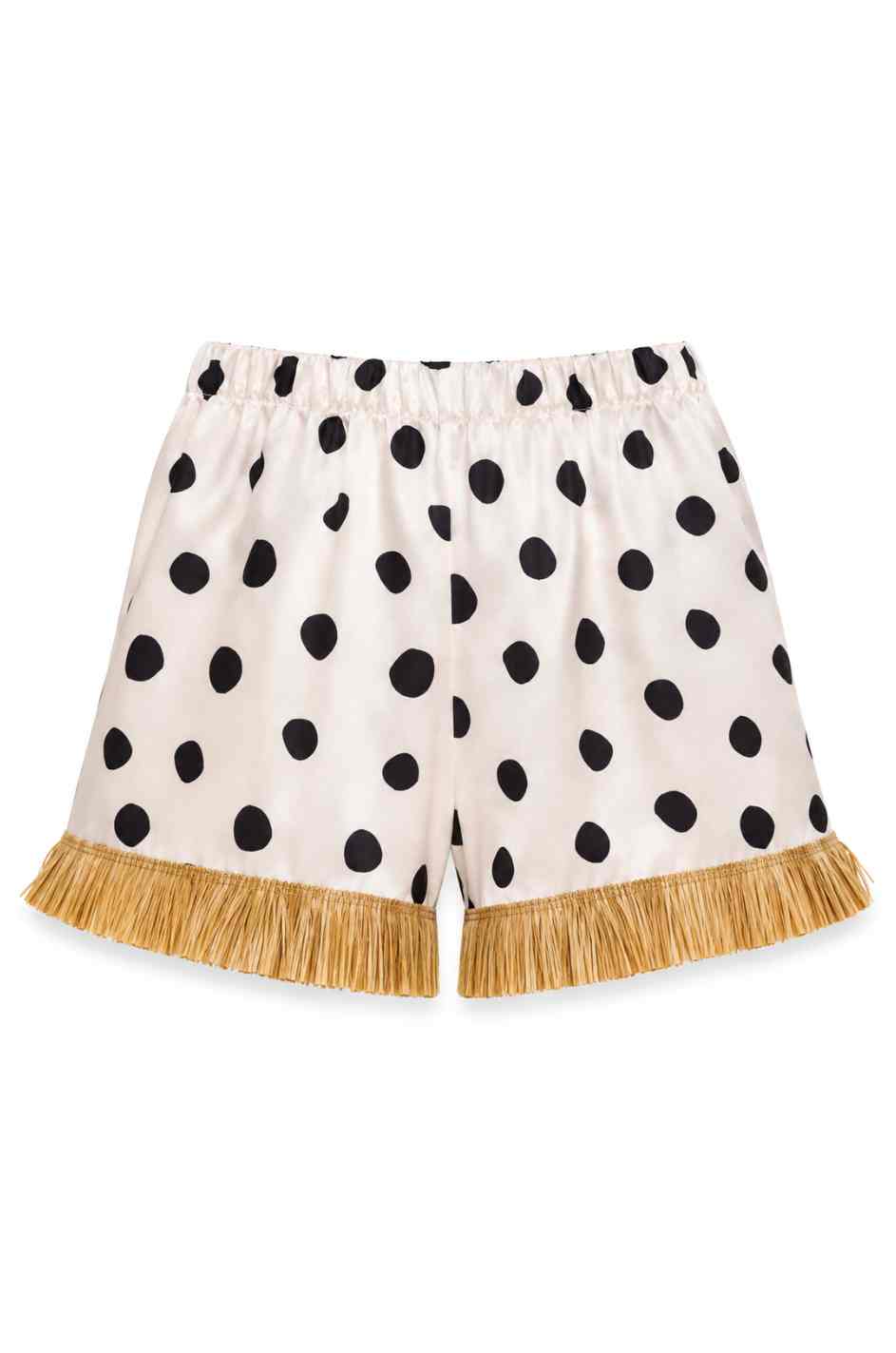 60’s Dots flowers silk shorts