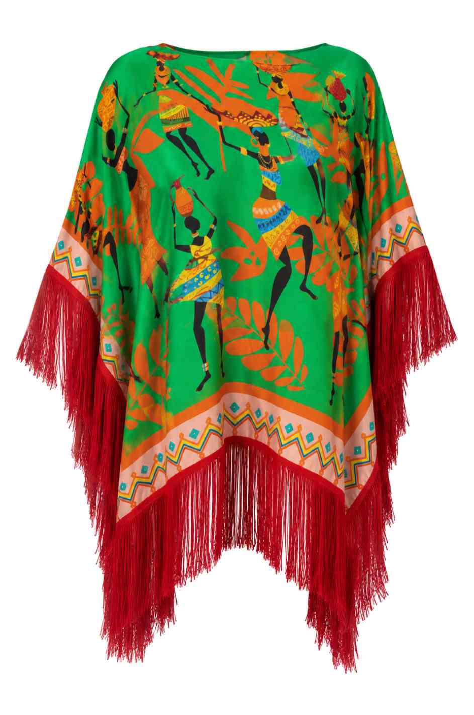 AFRICAN LADIES’  SILK PONCHO