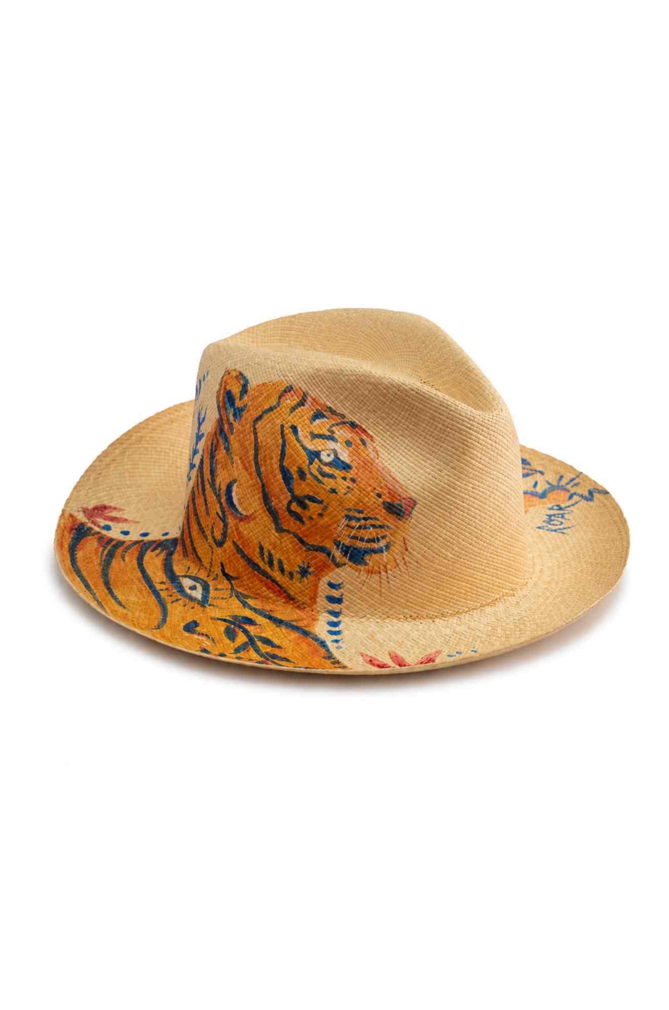 Tiger's gaze  Panama hat