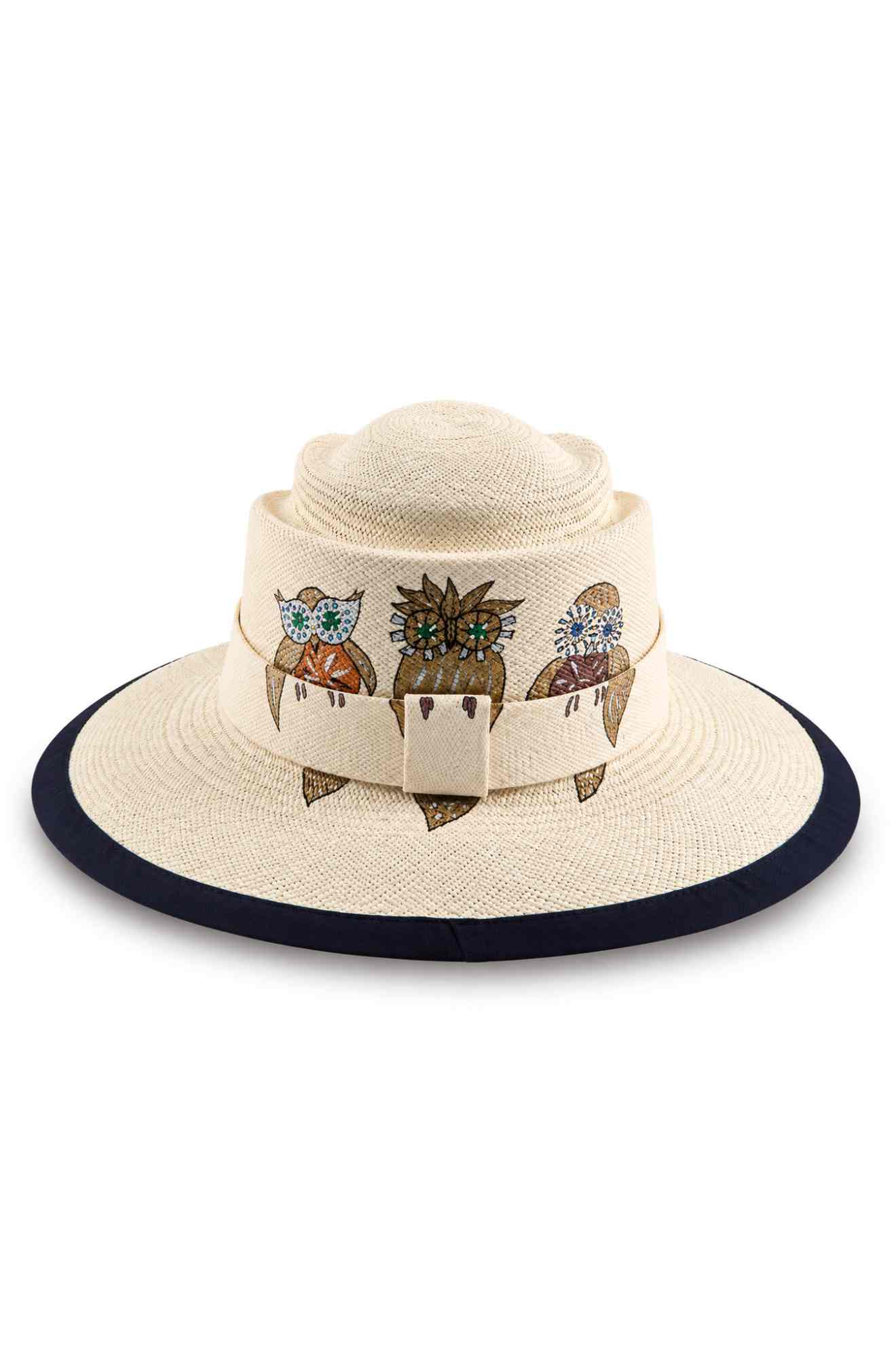 GOLDEN OWLS PANAMA HAT
