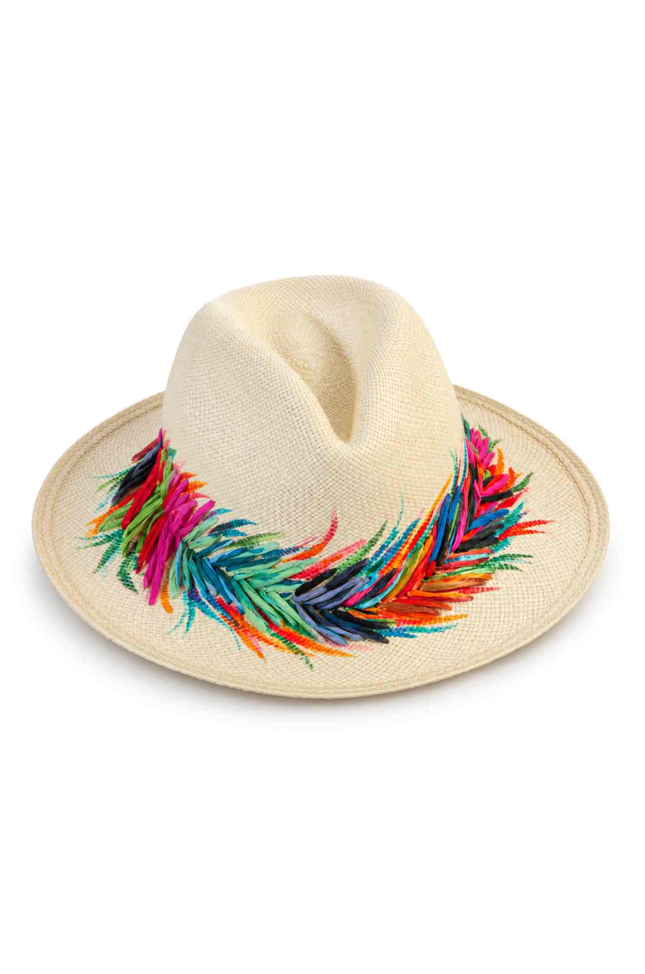 RAINBOW ARROWS PANAMA HAT
