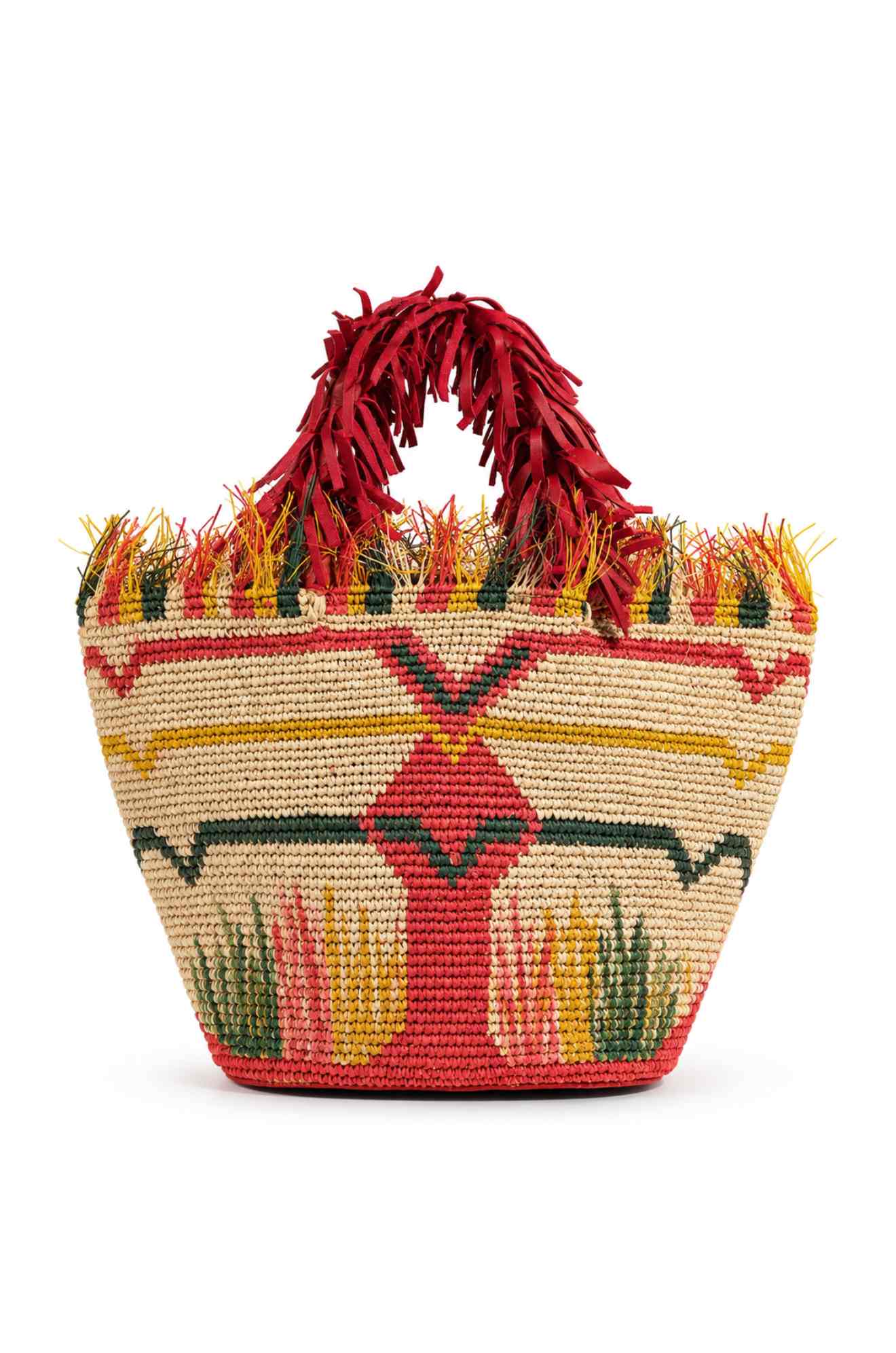 Zig Zag crochet Panama bag