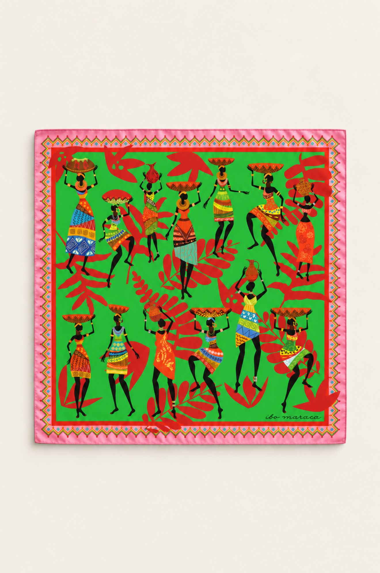 AFRICAN LADIES TWILL SILK SCARF