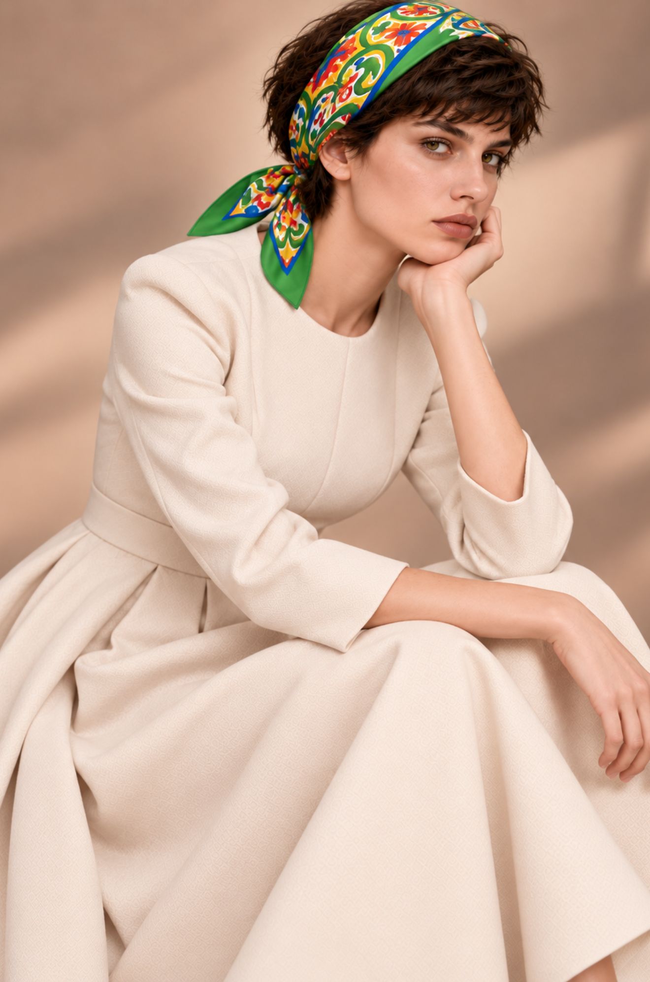 MARBELLA TWILL SILK SCARF