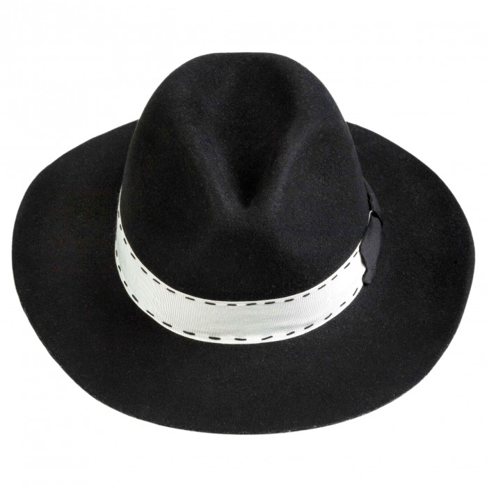 BLACK SHADOW WOOL HAT