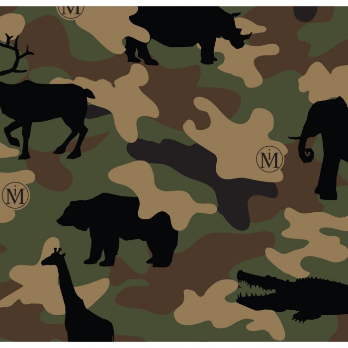 CAMOUFLAGE SILK SCARF