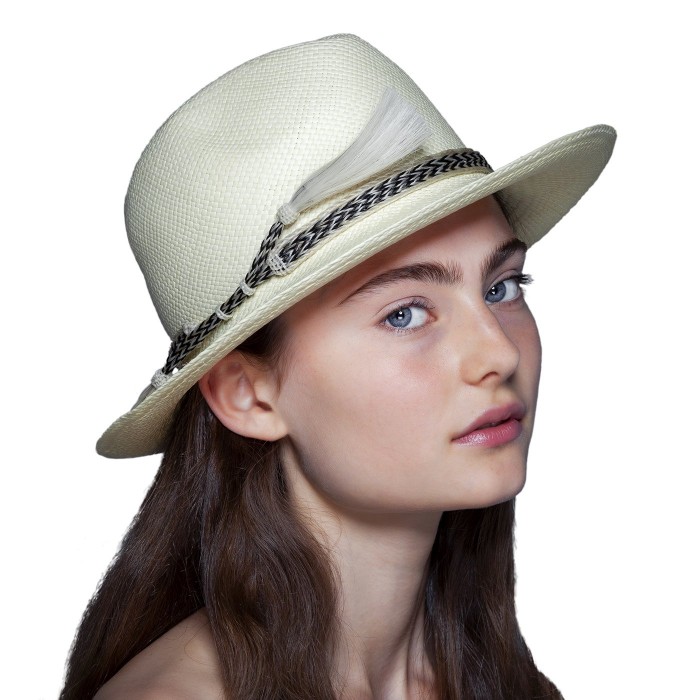 BORSALINO YELLOW PANAMA HAT