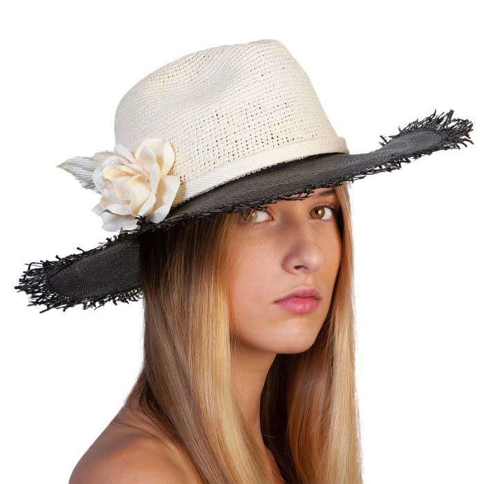 WHITE ROSE PANAMA HAT