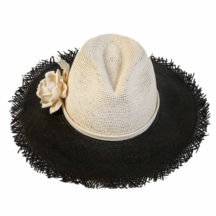 WHITE ROSE PANAMA HAT
