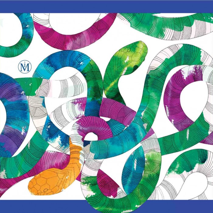 SNAKE SILK SCARF