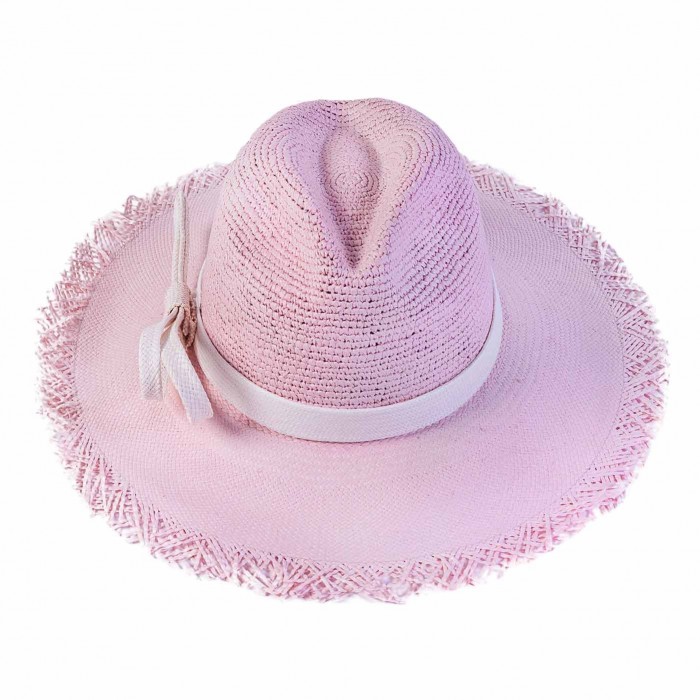 PINK ELEGANCE PANAMA HAT