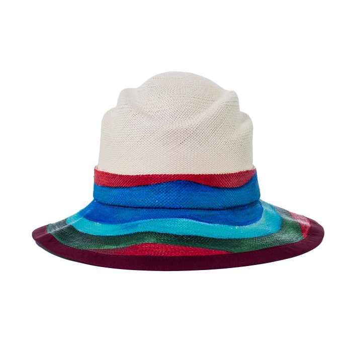 COLOR WAVES PANAMA HAT