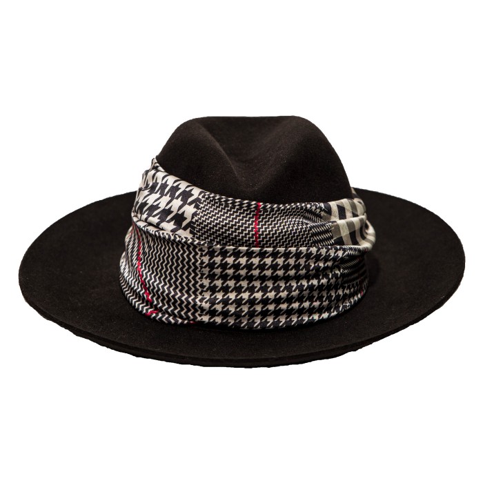 MULTI CHECKS SILK HAT