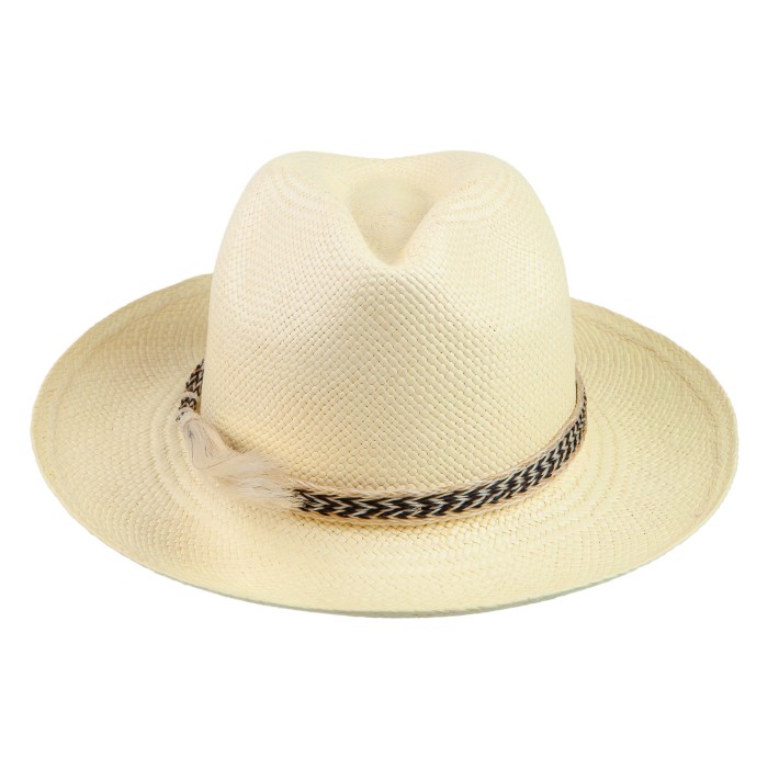 BORSALINO YELLOW PANAMA HAT