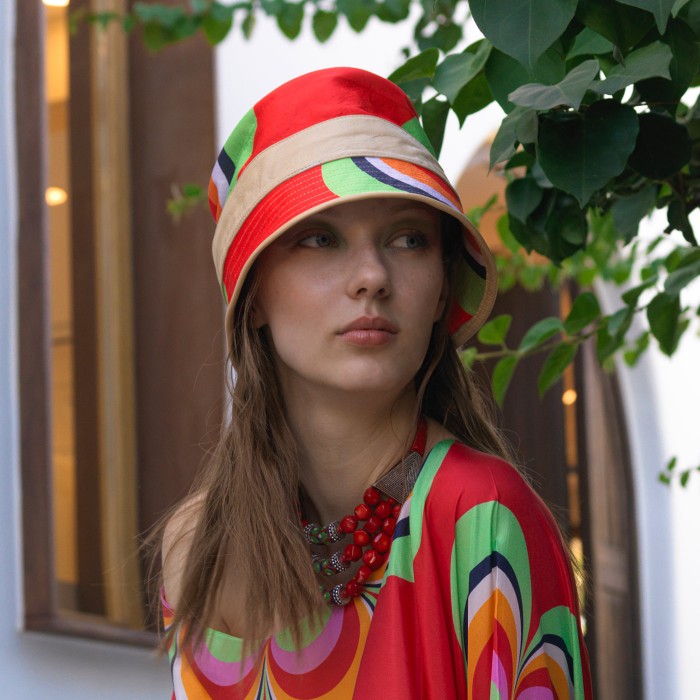 60's SPRING FLOWER BUCKET HAT