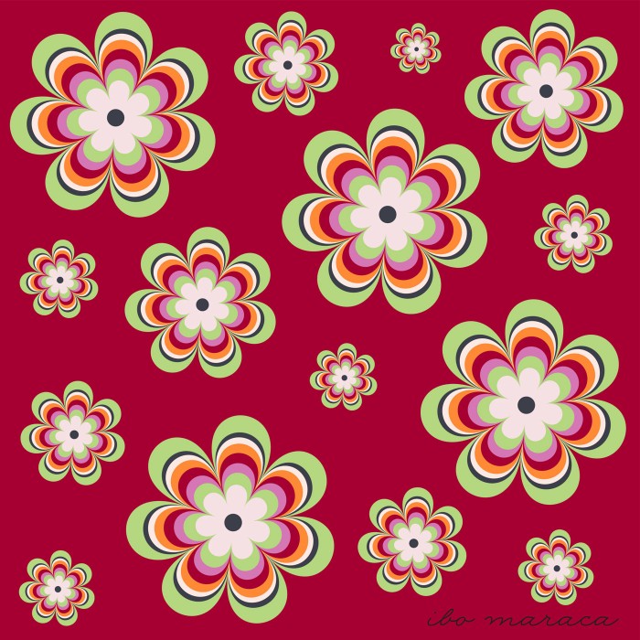 60's SPRING FLOWER SILK VISOR