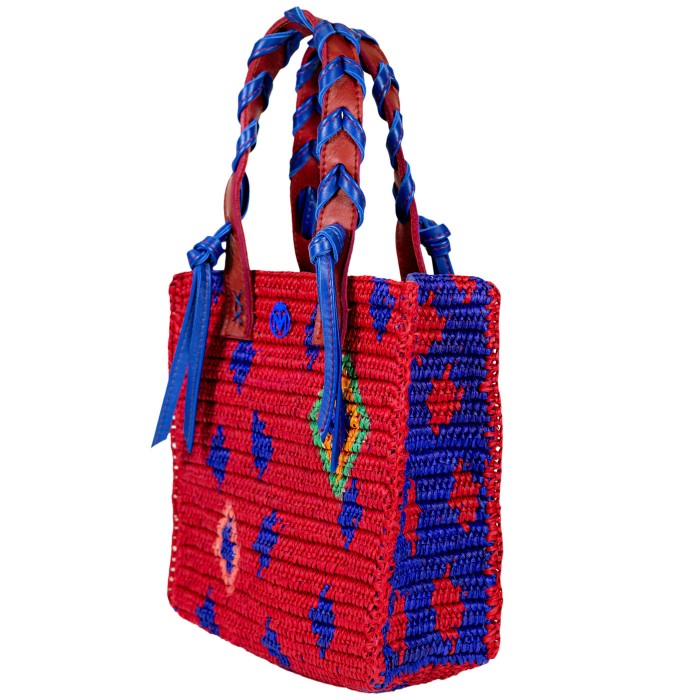 SPOT IN PURPLE 60’s CROCHET PANAMA BAG