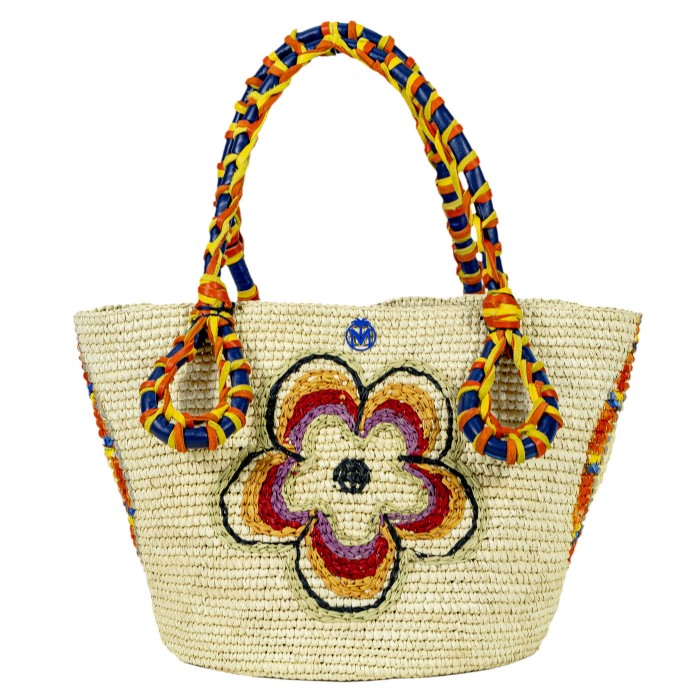 ZIG ZAG CROCHET PANAMA BAG