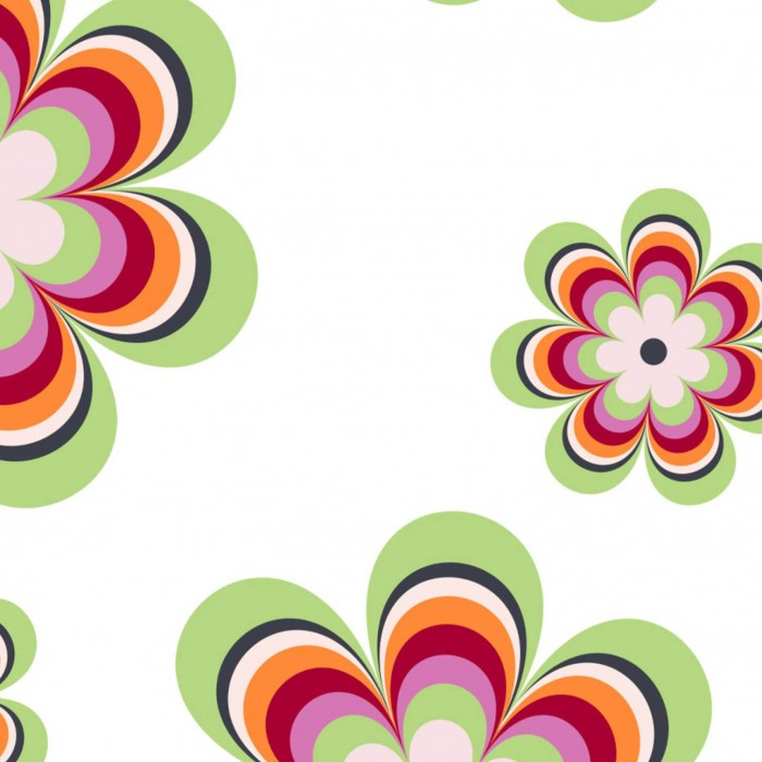 60's SPRING FLOWER SILK SHORTS