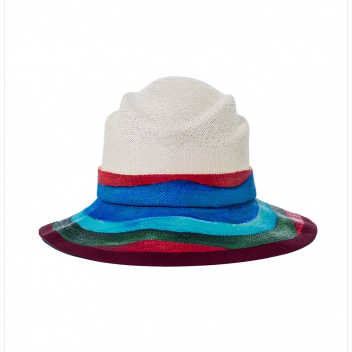 COLOR WAVES PANAMA HAT