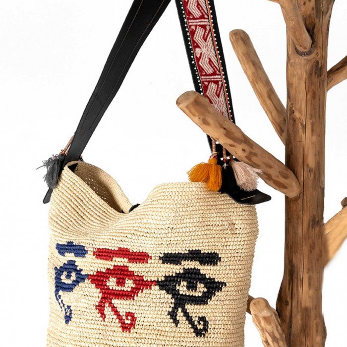 EGYPT LARGE CROCHET PANAMA BAG