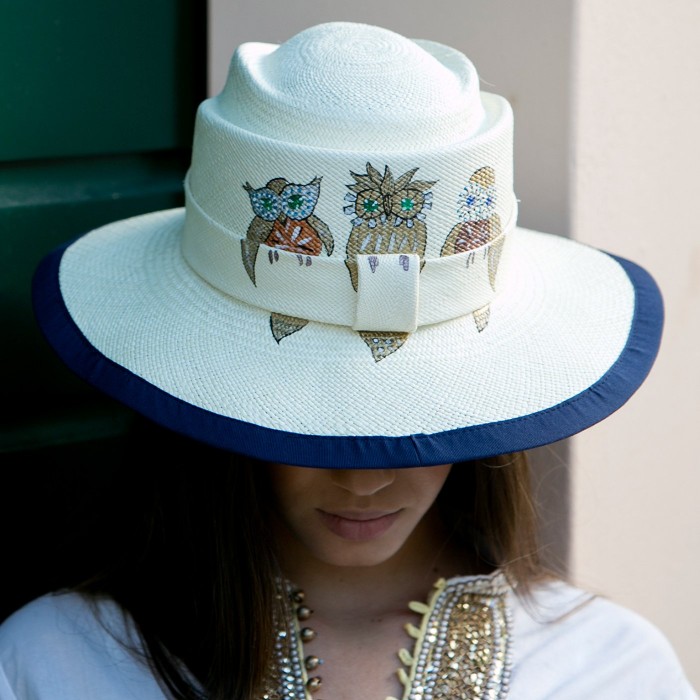 GOLDEN OWLS PANAMA HAT