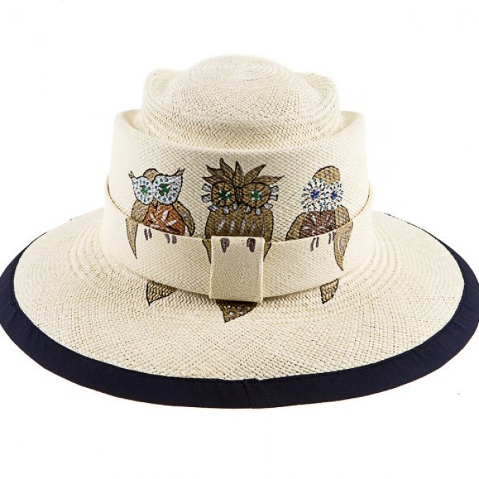 GOLDEN OWLS PANAMA HAT