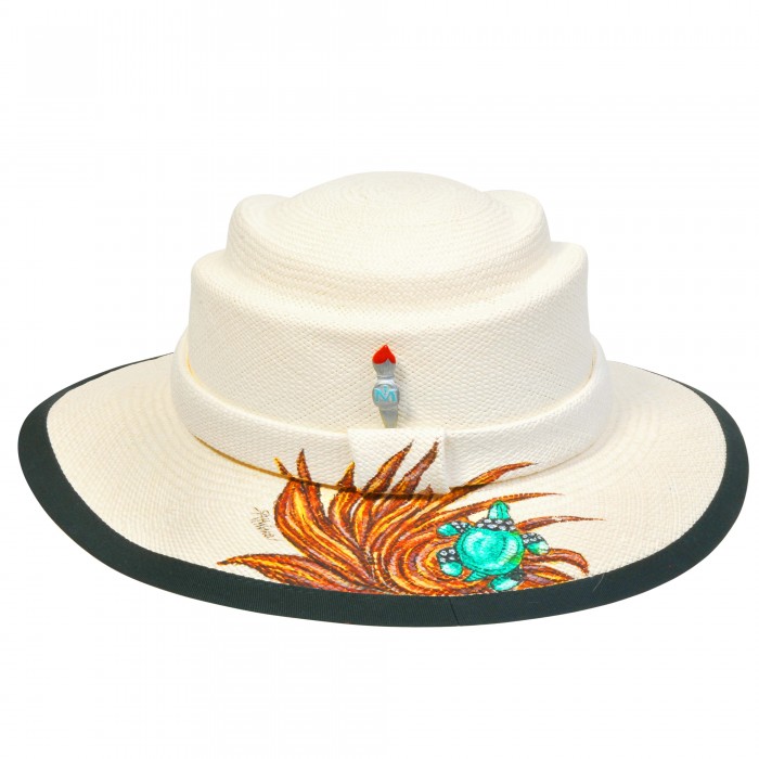 EMERALD TURTLE PANAMA HAT