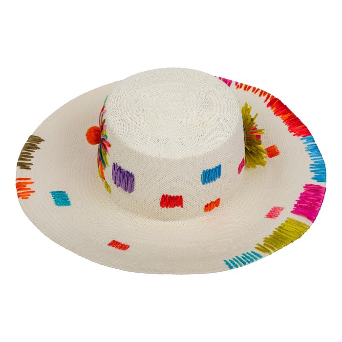 PATCHES PANAMA HAT