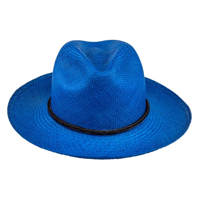 BORSALINO BLUE PANAMA HAT