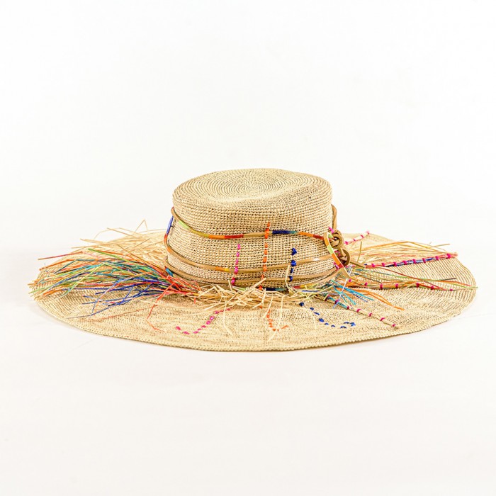 RAINBOW HAY PANAMA HAT