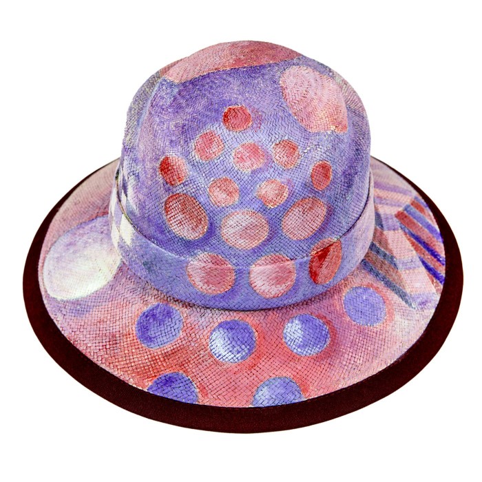 SPOT IN PURPLE 60’s PANAMA HAT