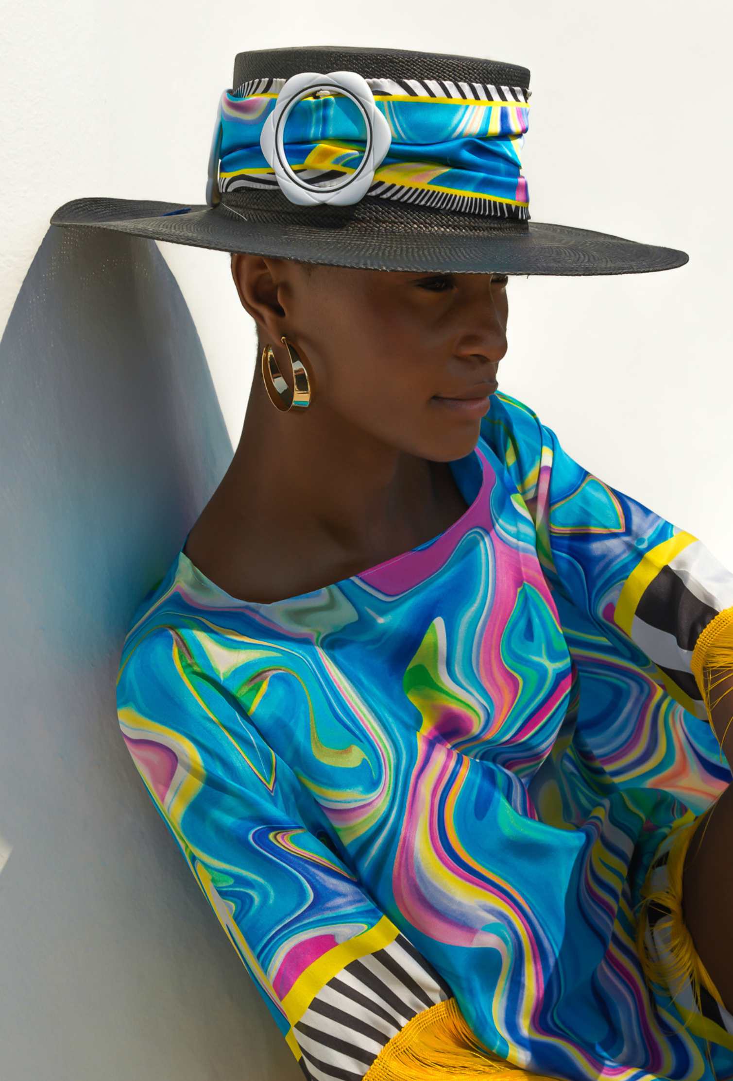 RAINBOW SPLASH PANAMA HAT