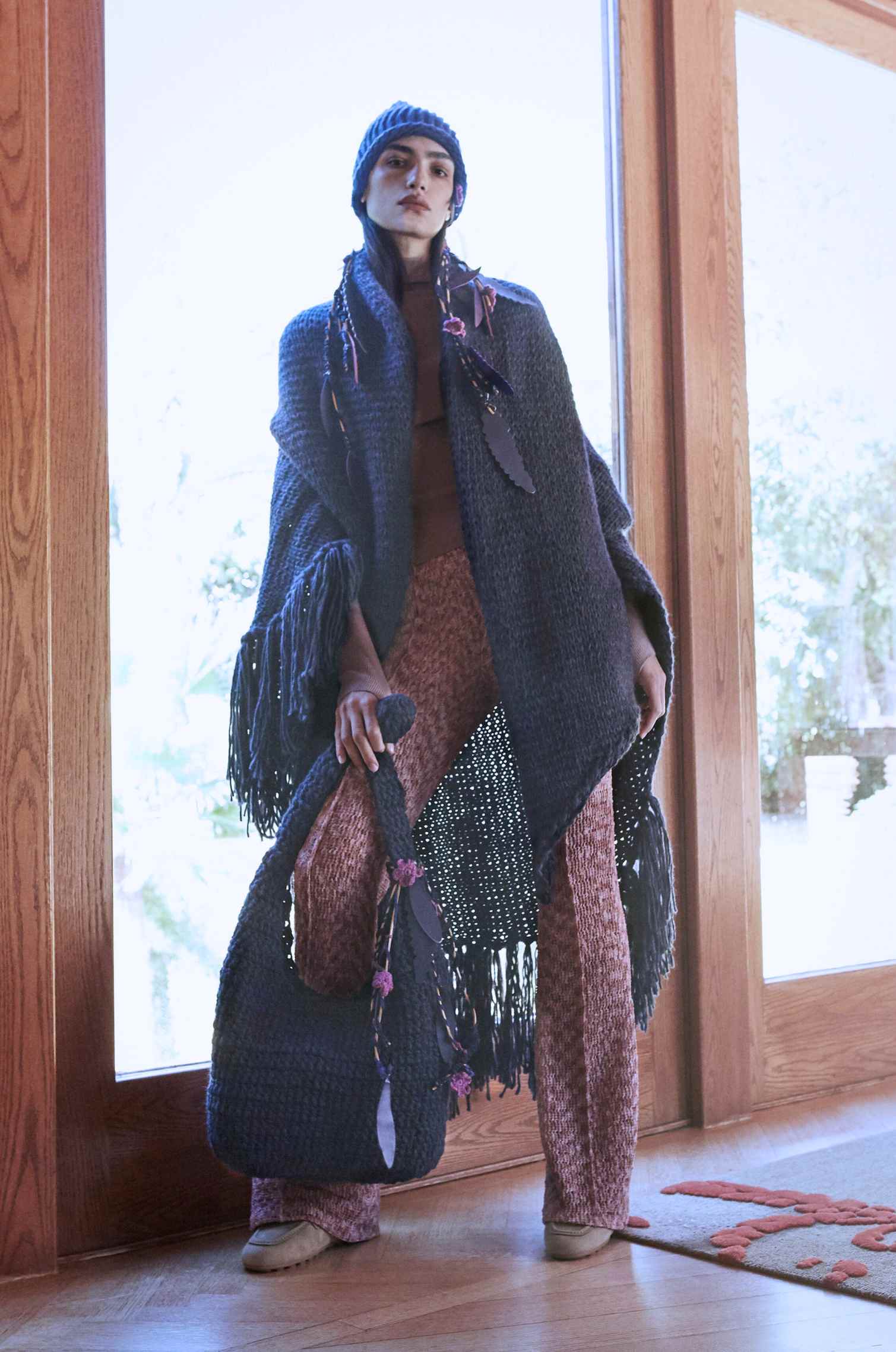 Handknitted Blue Bag