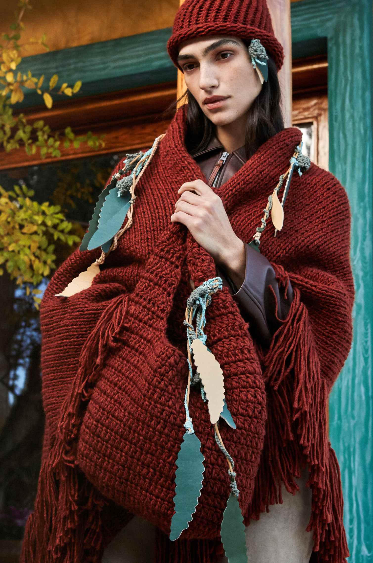 Handknitted Brown Bag