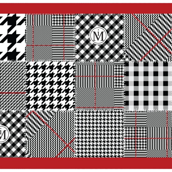 MULTI CHECKS SILK SCARF